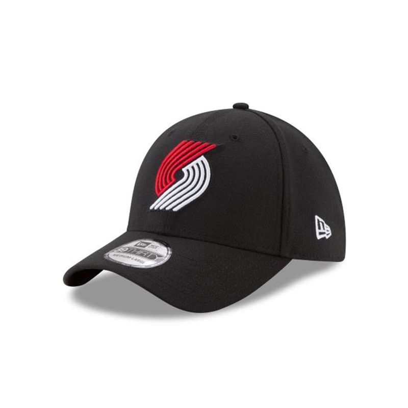 NBA Portland Trail Blazers Team Classic 39Thirty Stretch Fit (UYG2049) - Black New Era Caps